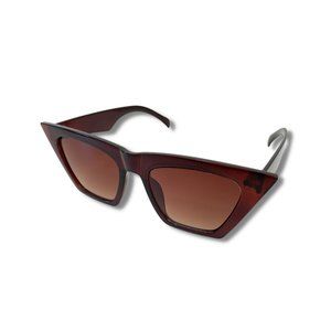 Brown Cateye Trendy Sunglasses